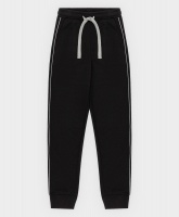 Брюки спортивные с манжетами черные Button Blue, школьная форма для девочек  фото, kupilegko.ru